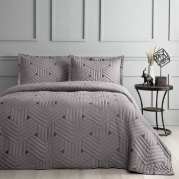 Покрывало с наволочкой LINENS Vita gri 180х240